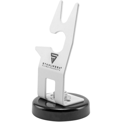 STAHLWERK Porta torcia per saldatura con base magnetica, porta torcia universale per TIG, MIG e PLASMA, bianco