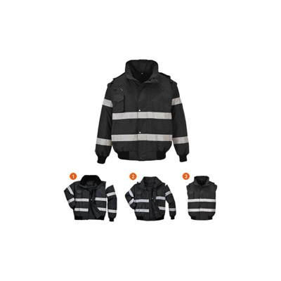 Bomber Iona 3 in 1 | Black - 4XL - NEUTRO (SENZA PERSONALIZZAZIONE) - PORTWEST
