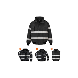 Bomber Iona 3 in 1 | Black - Large - NEUTRO (SENZA PERSONALIZZAZIONE) - PORTWEST características