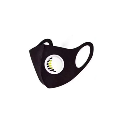 Mascherina Antibatterica Nera In Tessuto Con Valvola - ASIA LED precio