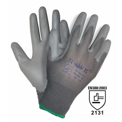 Guanti in filo continuo con spalmatura in poliuretano | M_8 - GRIGIO