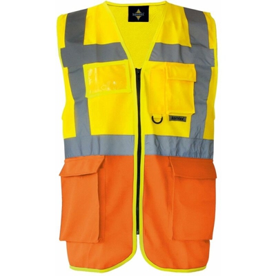 Korntex - Multi Functional Vest - Multi Functional Vest100%P | XXL - NEUTRO (SENZA PERSONALIZZAZIONE) - Yellow/Orange (GO)