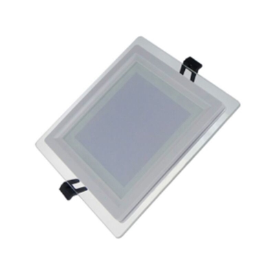 PANNELLO LED QUADRATO DA INCASSO IN VETRO 8 WATT CON TRASFORMATORE - EUROSTARLED-Luce Naturale 4000k - ASIA LED