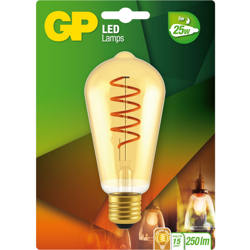 GP Illuminazione Filamento a spirale E27 ST64 5W (25W) 250lm GP085256 - GP BATTERIES en oferta