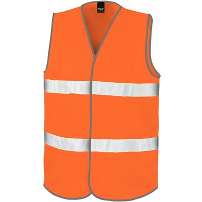 High Viz Motorist Safety Vest GILET HI-VIZ 100% P. | XXL - NEUTRO (SENZA PERSONALIZZAZIONE) - Flo Orange (FORA) - Result