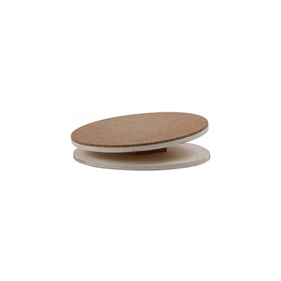 Dehner 4205316 - Piatto da portata Korky, diametro 27 cm, in legno, colore naturale, M