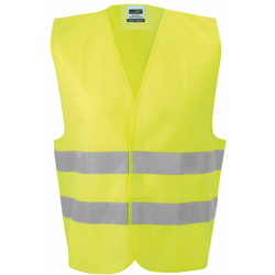 James&nicholson - Safety Vest Adults - SAFETY VEST ADULTS 100%P | UNICA - NEUTRO (SENZA PERSONALIZZAZIONE) - fluorescent-yellow (FLYE) - JAMES & precio