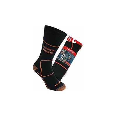 BSTPQ-XTREME_L - Calzini, misura L, colore: Nero/Arancione - Reis