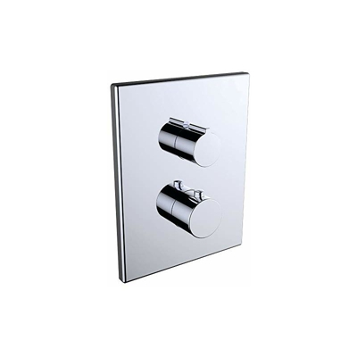 Clever 61106 Rubinetto termostatico per doccia a incasso 2 vie, cromato