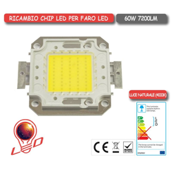 Asia Led - RICAMBIO CHIP LED 60 WATT PER FARO LED ESTERNO LUCE NATURALE 4000K - AIPIY características