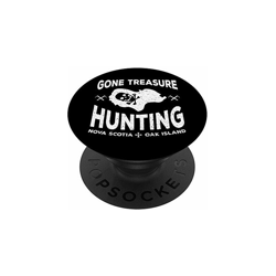 Gone Treasure Hunting Oak Island Templar Metal Detector d'ep PopSockets Supporto e Impugnatura per Smartphone e Tablet - OAK ISLAND TREASURE GIFTS en oferta