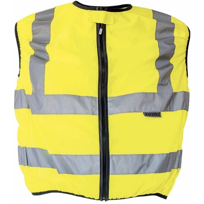 Motorcycle Vest - Motorcycle Vest 100%P | NEUTRO (SENZA PERSONALIZZAZIONE) - L - Yellow (G) - KORNTEX