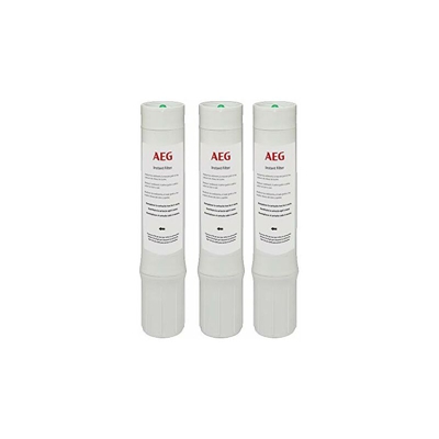 AEG 3AEGFFF2 Confezione da 3 filtri di Sostituzione per sistemi di filtrazione dell'Acqua sotto Il lavandino, White, 3-Pack