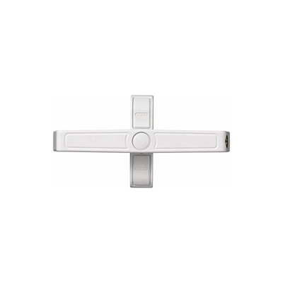 Abus 2420 Al0125 Serratura per Finestre, Blocco con Chiavistello a Perno per Finestre a Doppia Anta, Chiave Maestra, Livello di Sicurezza: 7, 89642,