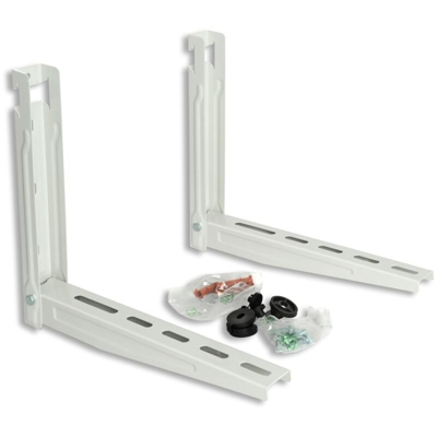 EPSS420 Staffa Universale a Parete per Unità Esterna Condizionatore 420x400 mm, Bianco - La Ventilazione