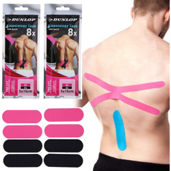 2 Pacchi Cerotto Taping Kinesiologico Schiena Neuromuscolare 16 Nastri Sport - DUNLOP características