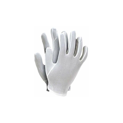 Reis Rnylon10 Guanti protettivi, bianchi, 10 misure, confezione da 12