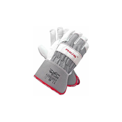 Germania11 Topgekon - Guanti protettivi, misura 11, confezione da 12, colore: grigio/bianco - Reis precio