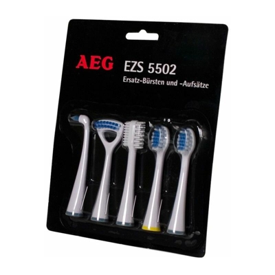 Pezzi di spazzolini da denti per AEG EZS 5502 la sostituzione delle spazzole set di 5 - A.E.G