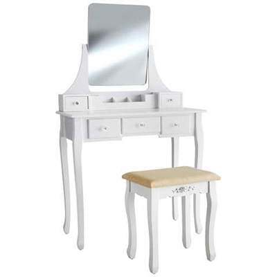Tavolo Da Trucco Claire - Bianco