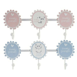 Appendiabiti da parete Legno Metallo Panda (40 x 4 x 16 cm) (2 pcs) - Dekodonia características