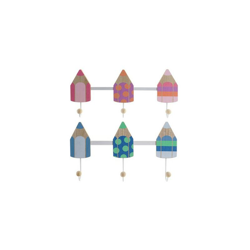 Appendiabiti da parete Legno Metallo Matite (40 x 4 x 18 cm) (2 pcs) - Dekodonia en oferta