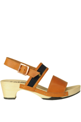 Alma leather clogs en oferta