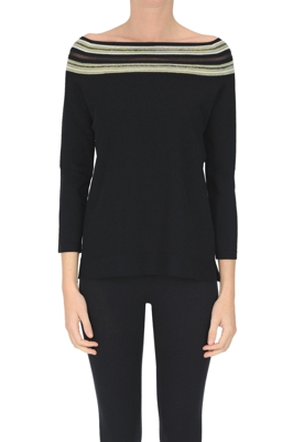 Viscose-blend pullover