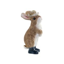 Scultura Dekodonia Coniglio Marrone Resina (14 x 11 x 27 cm) precio