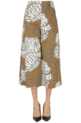 Printed cropped trousers precio