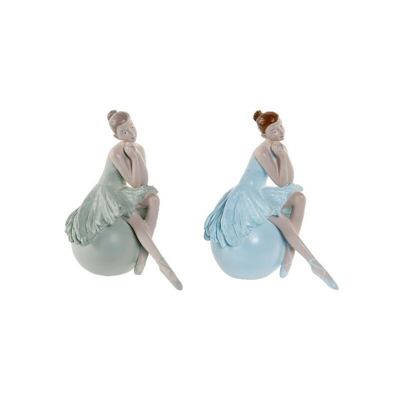 Scultura Ballerina Classica Resina (2 pcs) (9 x 14 x 16 cm) - Dekodonia