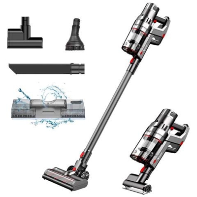 P11 Scopa Ricaricabile e Lavapavimenti senza Sacco Potenza 450 W Colore Grigio