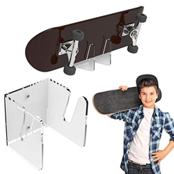 wenhe - Supporto da parete per skateboard e skateboard, in acrilico trasparente en oferta