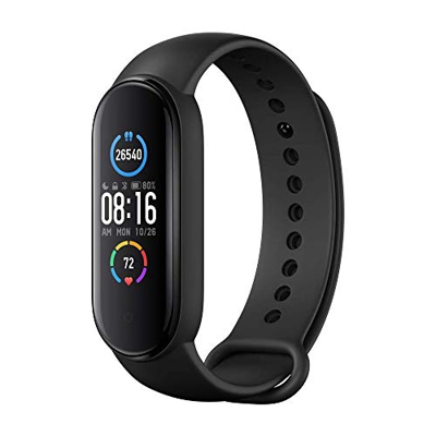 Mi Band 5 Smart Band, Smart Watch con Activity Tracker Display AMOLED a Colori da 1,1" Bluetooth 5.0 Cardiofrequenzimetro Bracciale Intelligente Imper