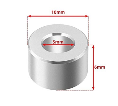 ZXC 10 / 20pcs 3D della Stampante Parti Openbuilds distanziale in Alluminio V-Slot di Isolamento Colonna separata Pilastro Quarantena Foro 5mm for Sta