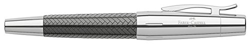 Faber-Castell 148241 - stilografica e-motionl preziosi pavimenti in resina, primavera: F, tra cui carta da regalo, colore canna: nero/argento en oferta