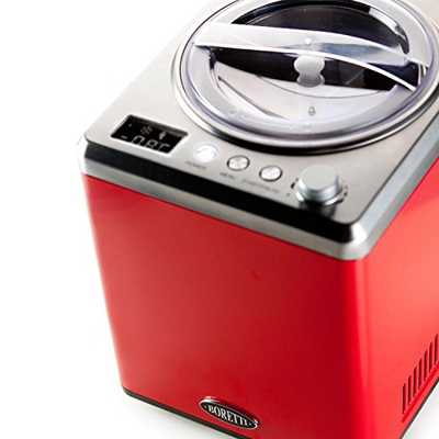 Boretti Gelatiera Gelatiera compressore 2L 180W Grigio, Rosso