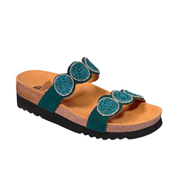 Scholl Sandali Senza Cinturino palmilla, Verde, 36 EU características