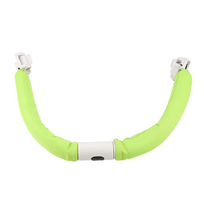 Regolabile Carrozzina Passeggino Manubrio Barra di paraurti sicura del bracciolo della maniglia del verde nero(verde)
