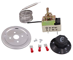2m 50-300 Degree F Nuovo termostato di riscaldamento,Termostato pan di frittura,Controllo temperatura,Parti di friggitrice profonda elettrica precio