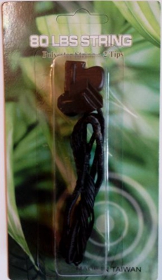 Corda di ricambio, con tappi terminali, per pistola balestra