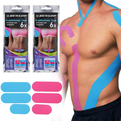 2 Pacchi Cerotto Taping Kinesiologico Postura Addome Neuromuscolare 12 Nastri - DUNLOP precio