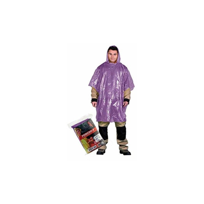 Reis PONCHO-F_V Poncho protettivo antipioggia, viola, taglia unica, confezione da 20