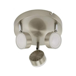 BRILONER - PLAFONIERA LED SEMPLICE 3 LUCI 5 watt 400 lumen IN NICKEL SATINATO en oferta