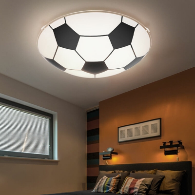 Etc-shop - Plafoniera da gioco per bambini Kids Game Room Applique in vetro satinato con set di lampadine a LED