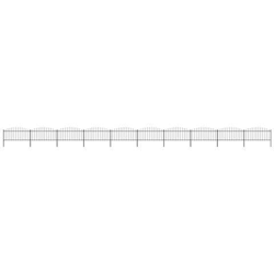 Recinzione Giardino Punta Lancia (0,5-0,75) x17m Acciaio Nera en oferta