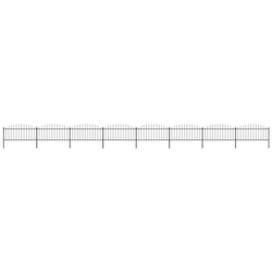 Recinzione Giardino Punta Lancia (0,5-0,75) x13,6m Acciaio Nera precio