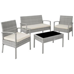 Set In Rattan Sparta 3+1 - Grigio Chiaro precio