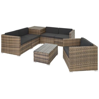 Salottino In Rattan Pisa, Variante 2 - Naturale