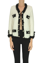 Jacket style knitted cardigan precio